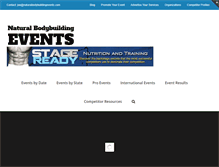Tablet Screenshot of naturalbodybuildingevents.com